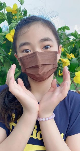 【黑金星光系列】Lanchester 小童三層ASTM LV3 防護口罩 黑朱古力色 二十片 獨立包裝 (多項證書認證/信心保證)