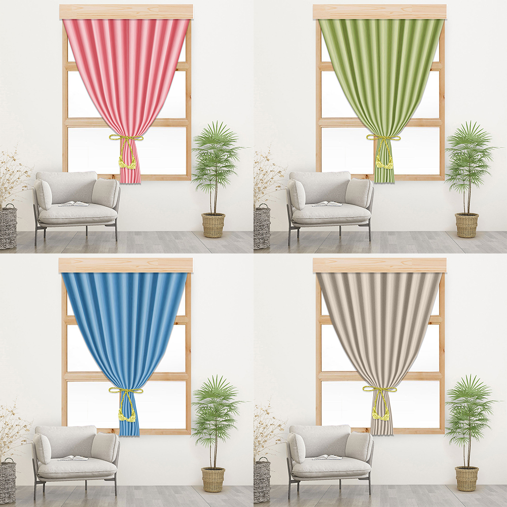 純色 • 魔鬼黏窗簾