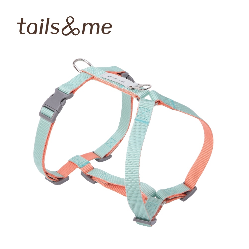 tails&me 尾巴與我 - 經典尼龍帶系列 雙色胸背帶(兩色）