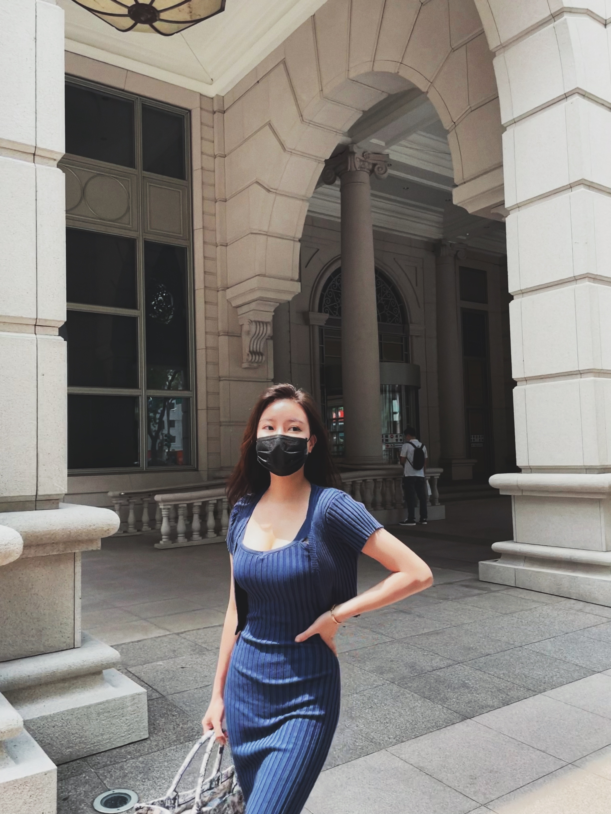 Sky 天空 針織套裝(洋裝+罩衫)