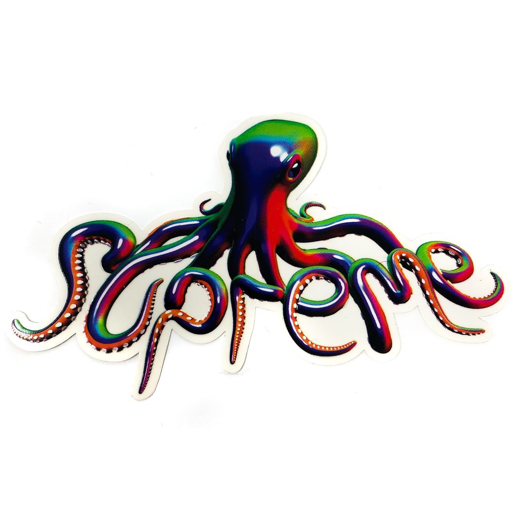 SUPREME TENTACLES STICKER 章魚LOGO 貼紙