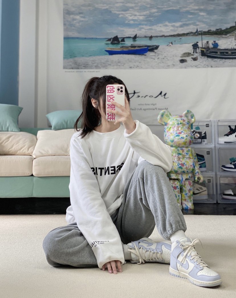 NIKE DUNK HIGH "Football Grey" 香芋紫 薰衣紫 女款