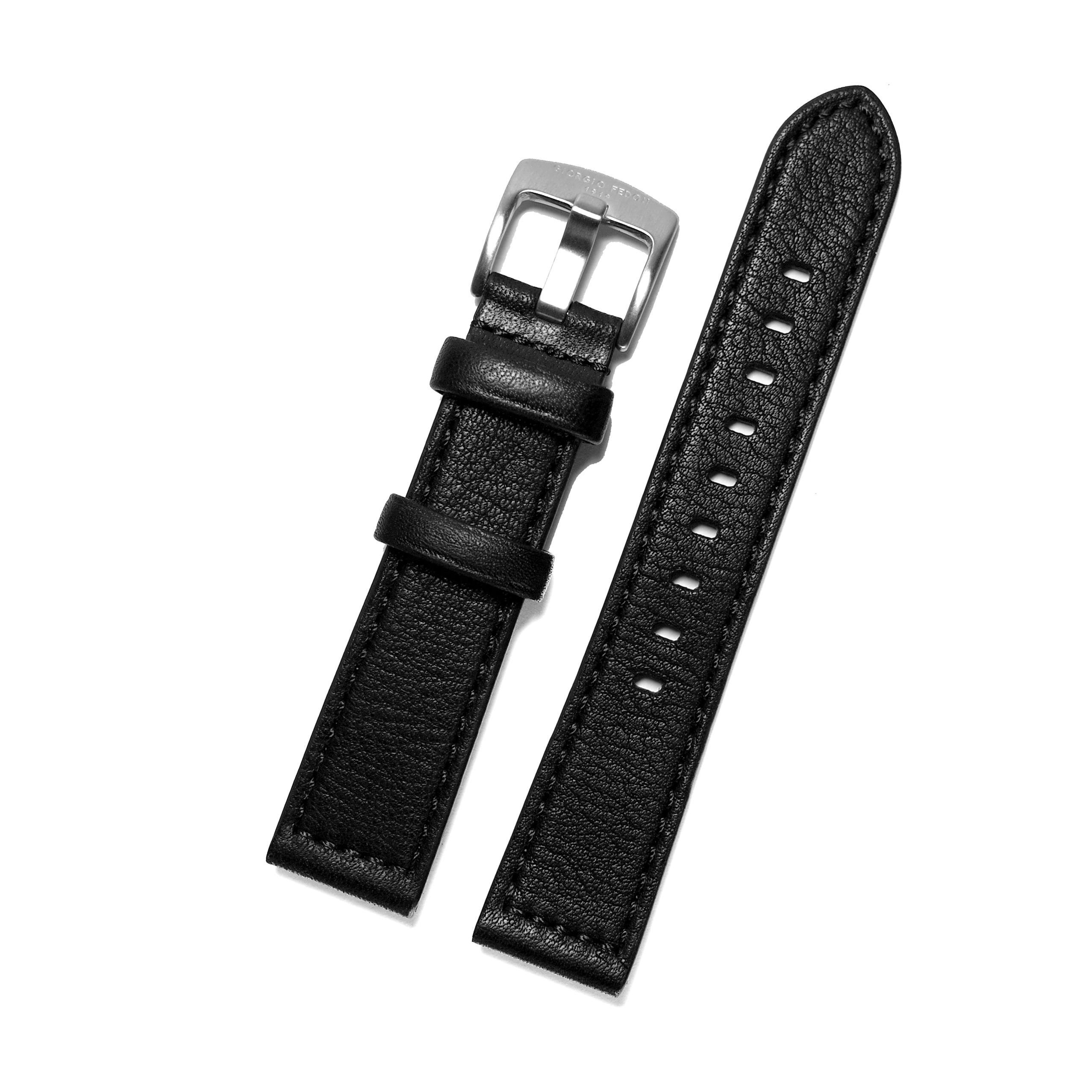 Giorgio Fedon 1919 20mm 黑色 3M防水牛皮錶帶