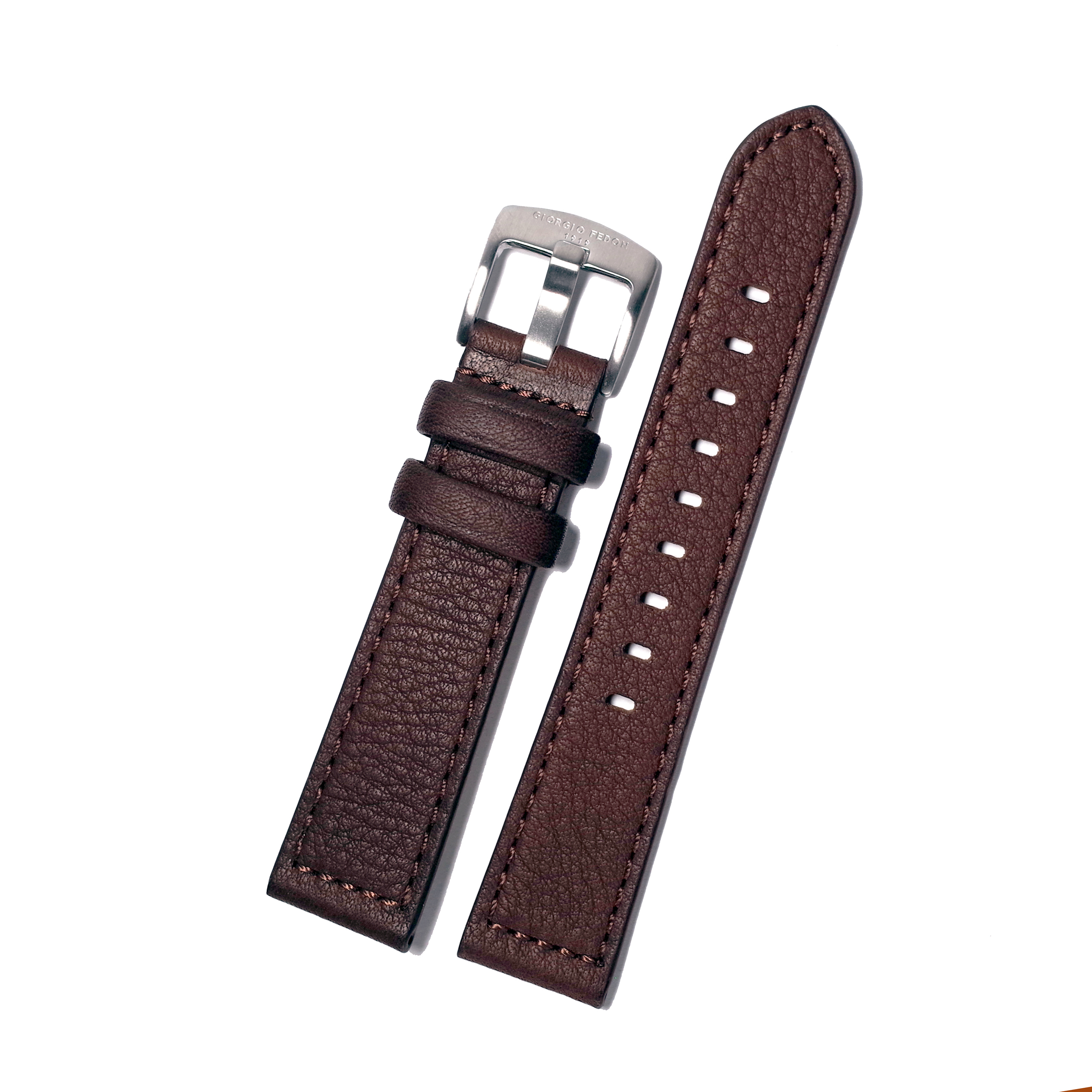 Giorgio Fedon 1919 20mm 啡色 3M防水牛皮錶帶