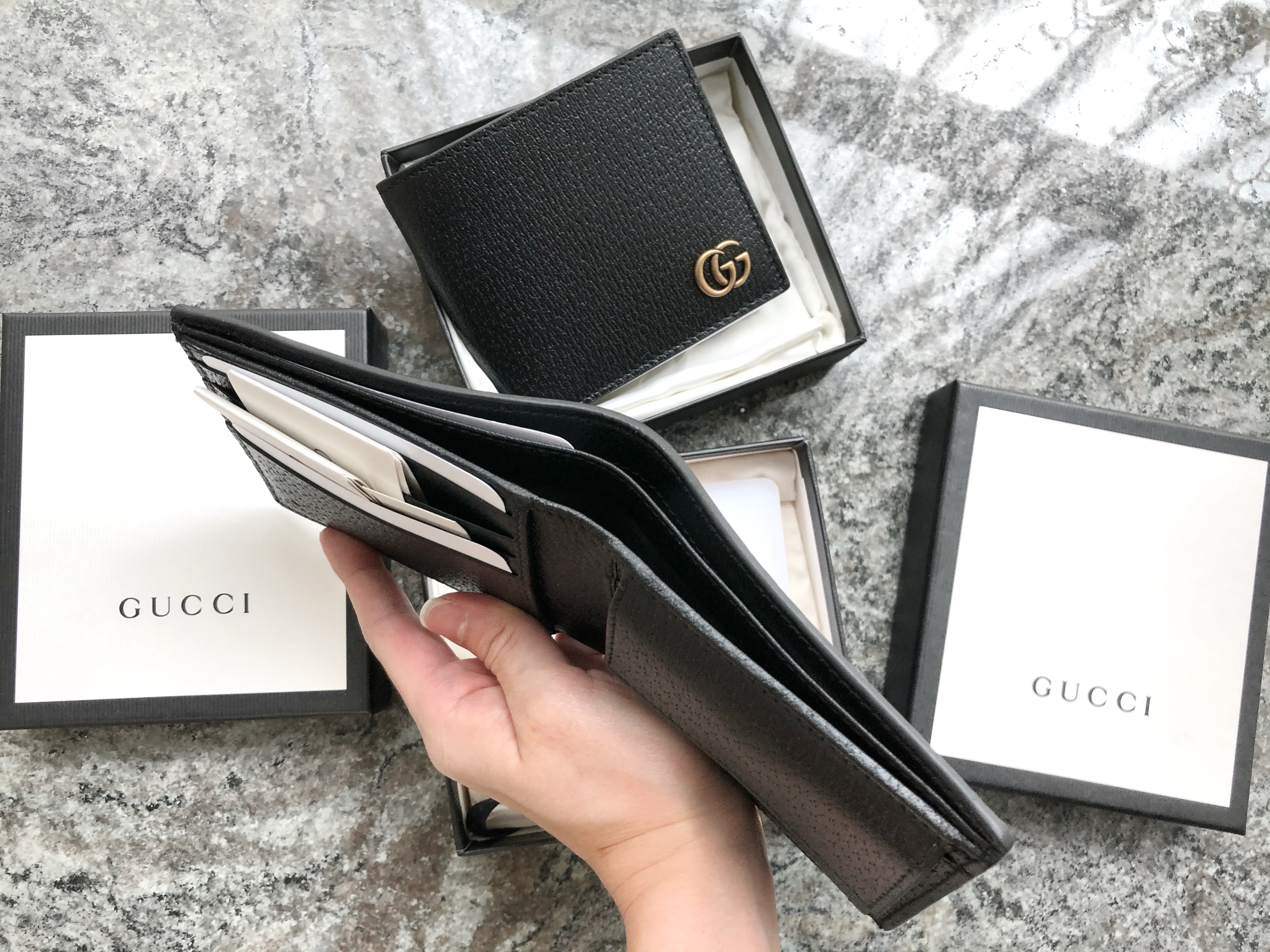 GUCCI Men's GG Marmont Coin Wallet