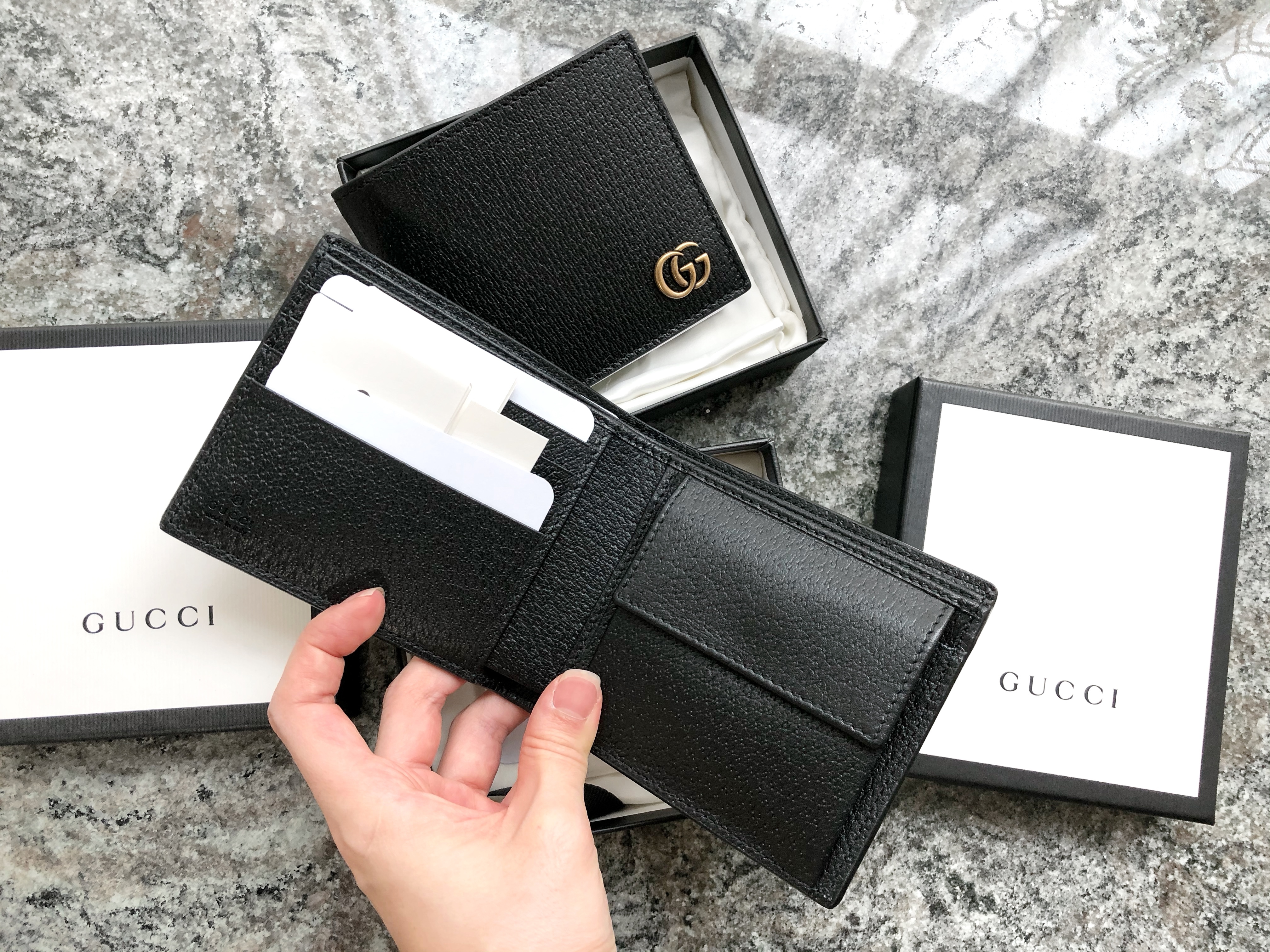 GUCCI Men's GG Marmont Coin Wallet