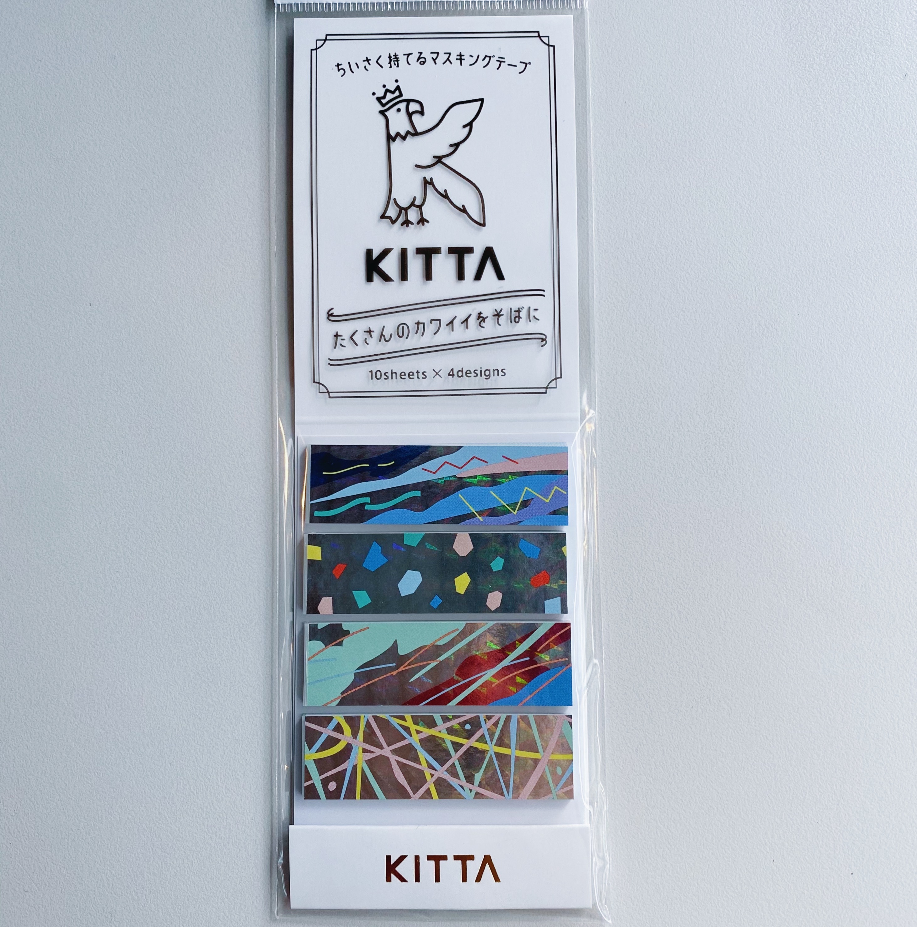 日本 KITTA 隨身攜帶和紙膠帶 玻璃紙/幾何/ KITP003