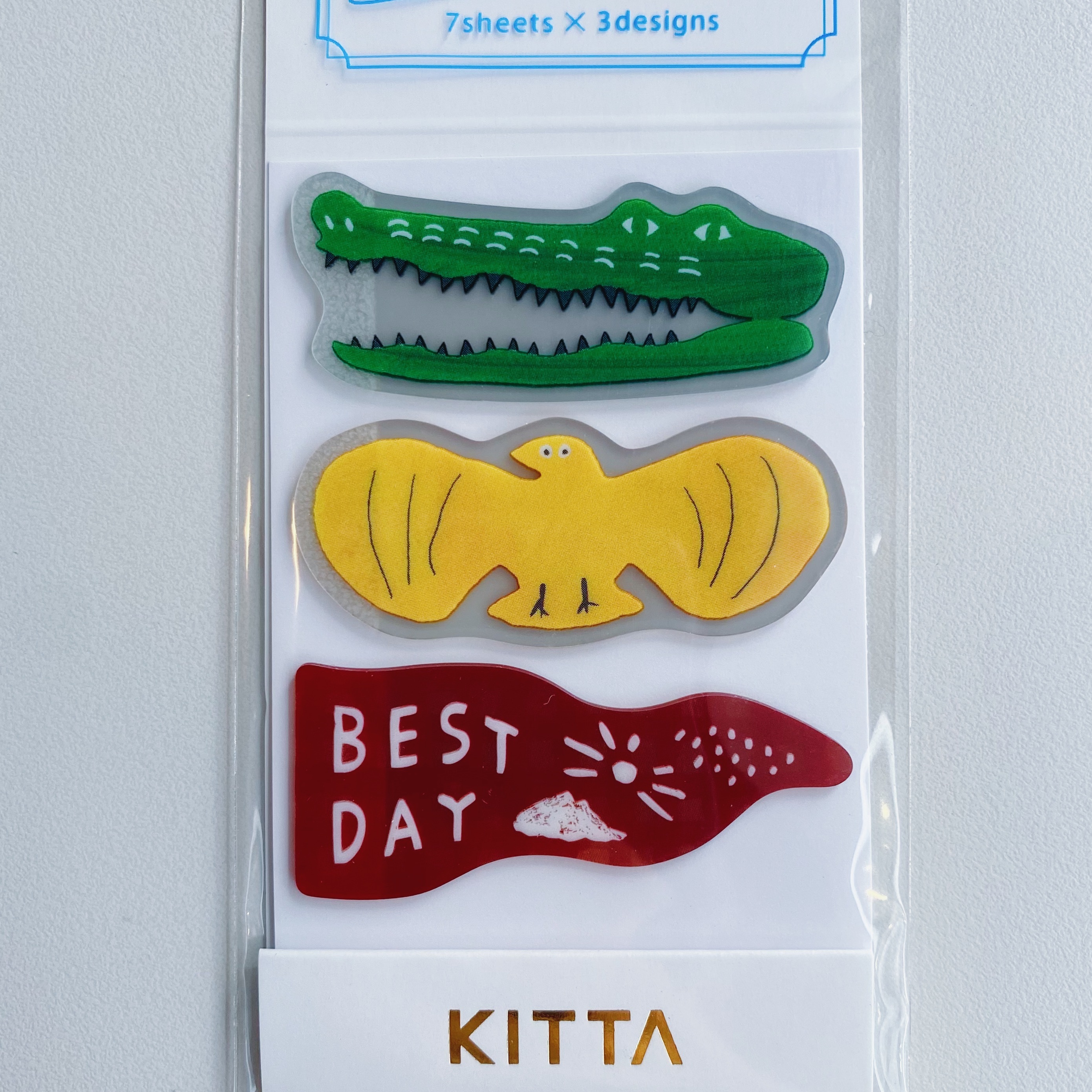 日本 KITTA 隨身攜帶和紙膠帶 Clear透明/ 繡片貼/ KITT007