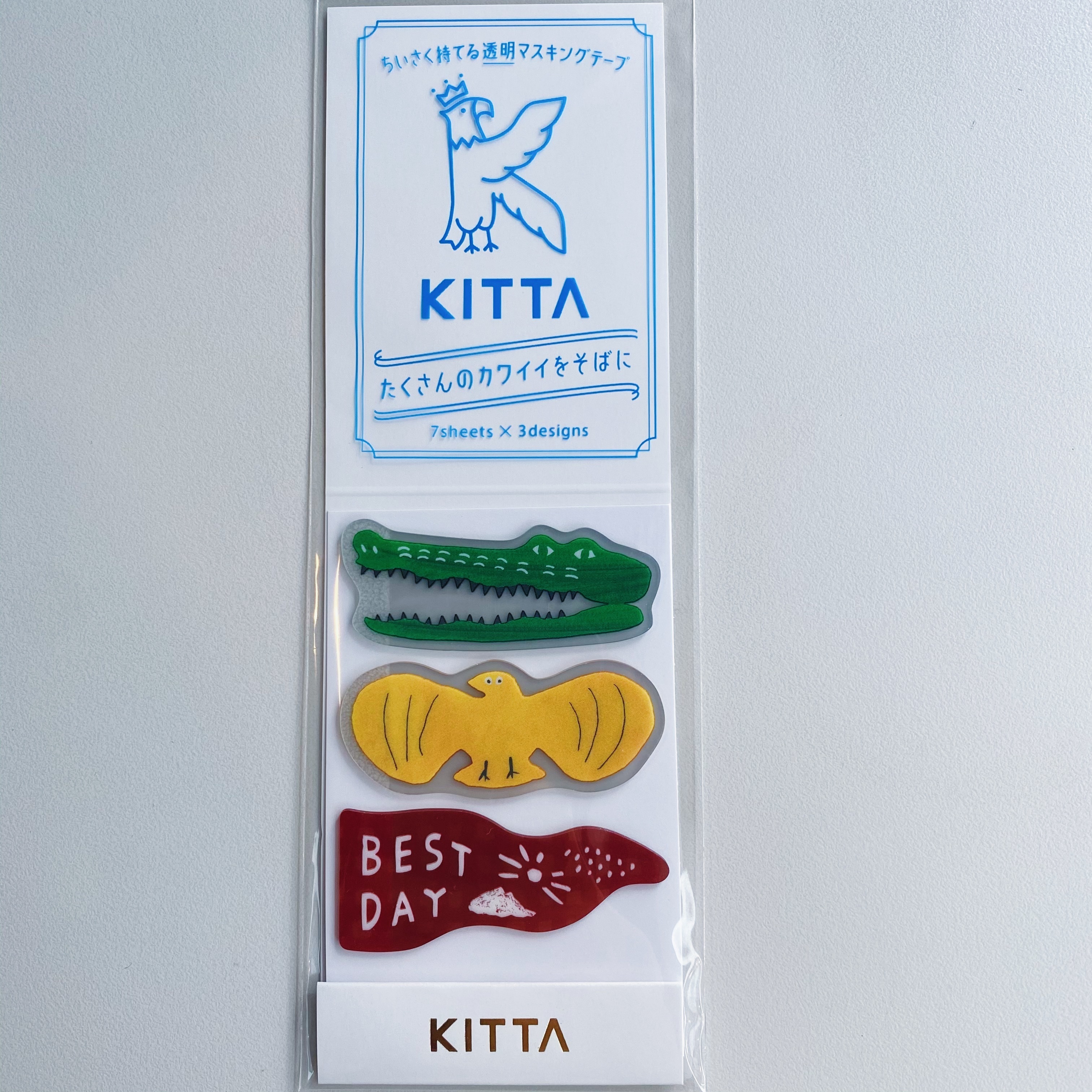 日本 KITTA 隨身攜帶和紙膠帶 Clear透明/ 繡片貼/ KITT007