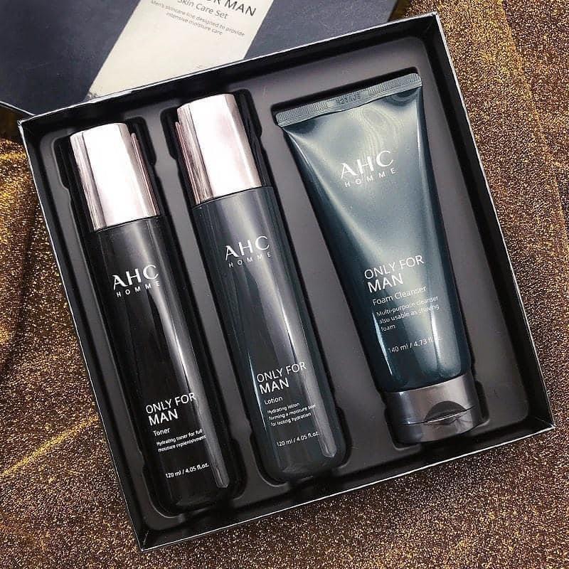 AHC男士保濕控油三件套裝