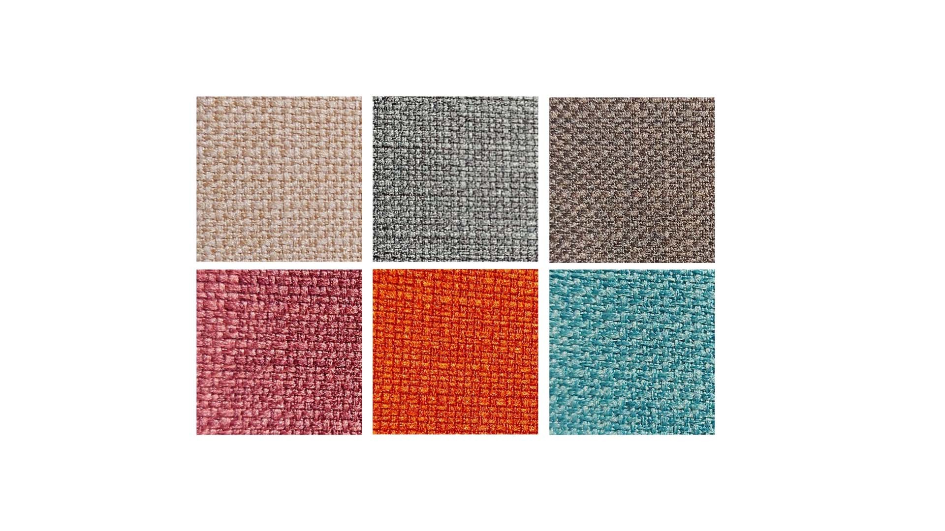 亞麻布提供多種顏色挑選，色澤鮮豔