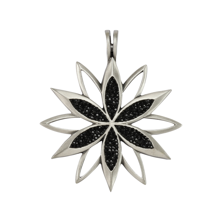 Bico吊墜，女士吊墜 滿天星丁香花；光彩奪目的生活（2080黑色）