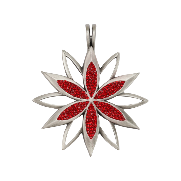 Bico吊墜，女士吊墜 滿天星丁香花；光彩奪目的生活（2080紅色）