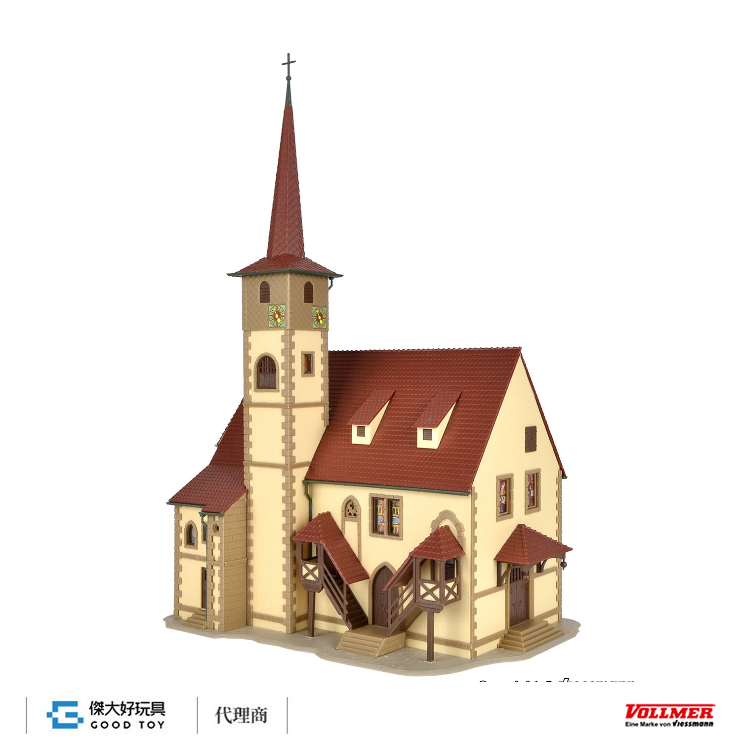 Vollmer 43769 HO Village church Ditzingen
