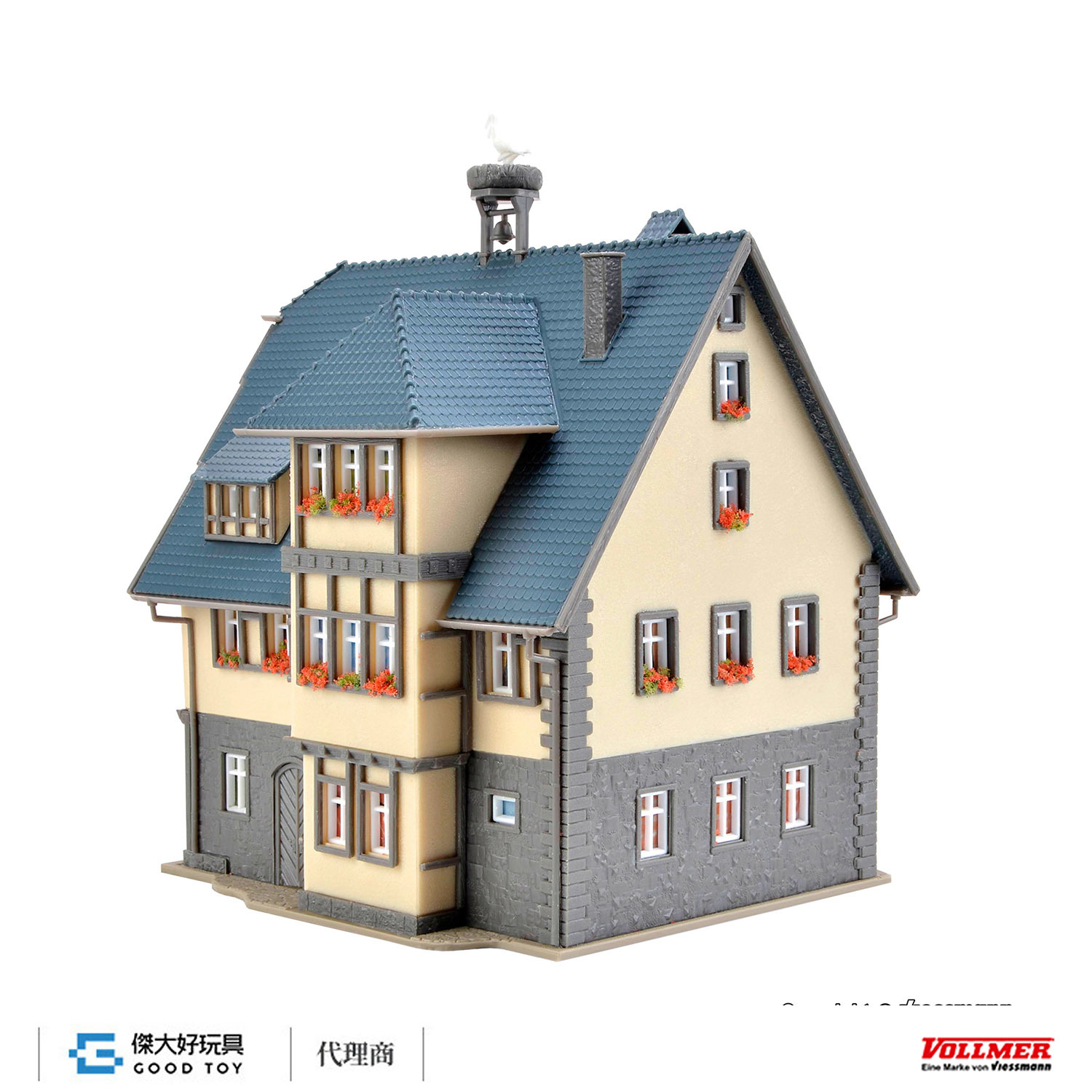 Vollmer 47661 N Babyland shop, with interior and lighting, functional kit