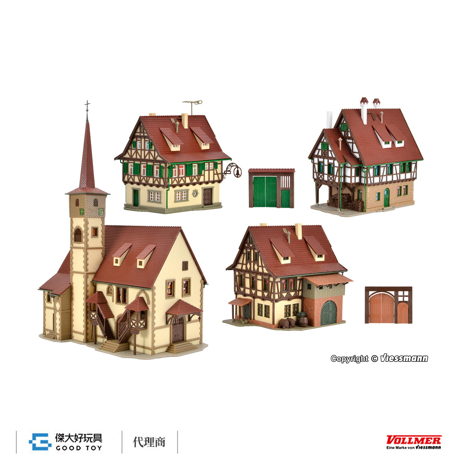Vollmer 47734 N Half-timbered village