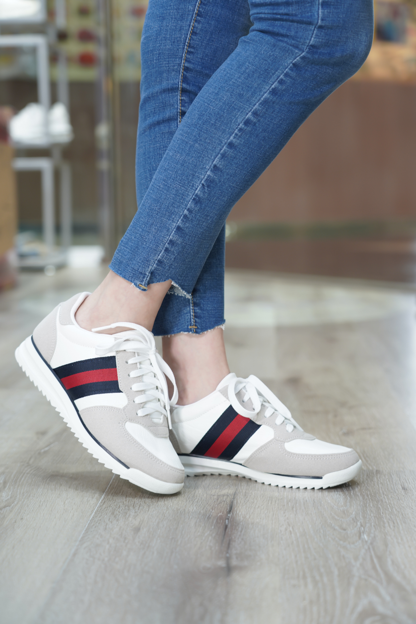 拼牛皮款鞋(88023)