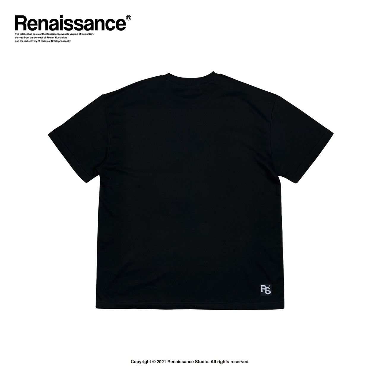 RENAISSANCE 新款 分裂人像 雕像 黑灰 短袖T  “ Mottled statue Tee “