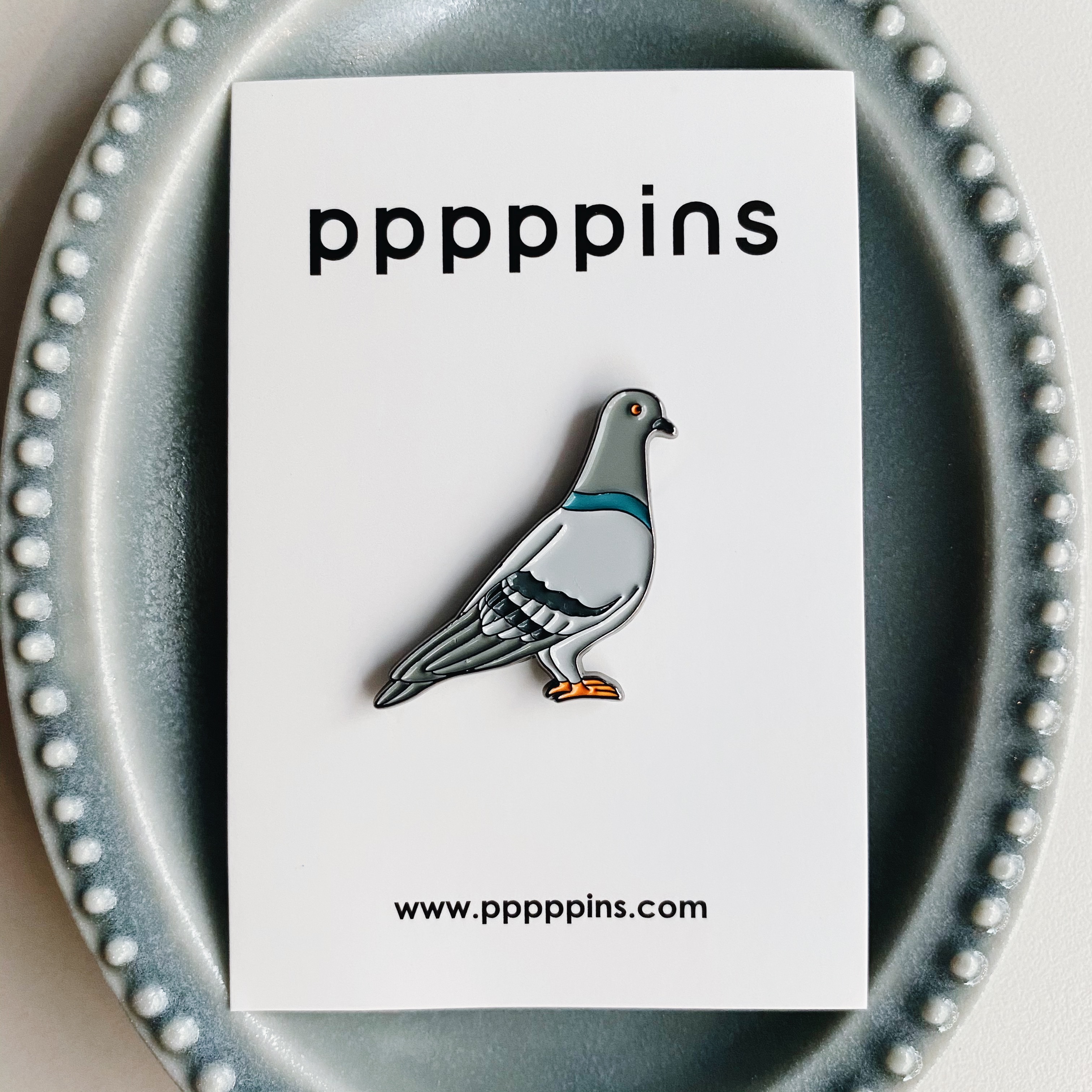 鴿子 琺瑯別針 胸章｜pppppins