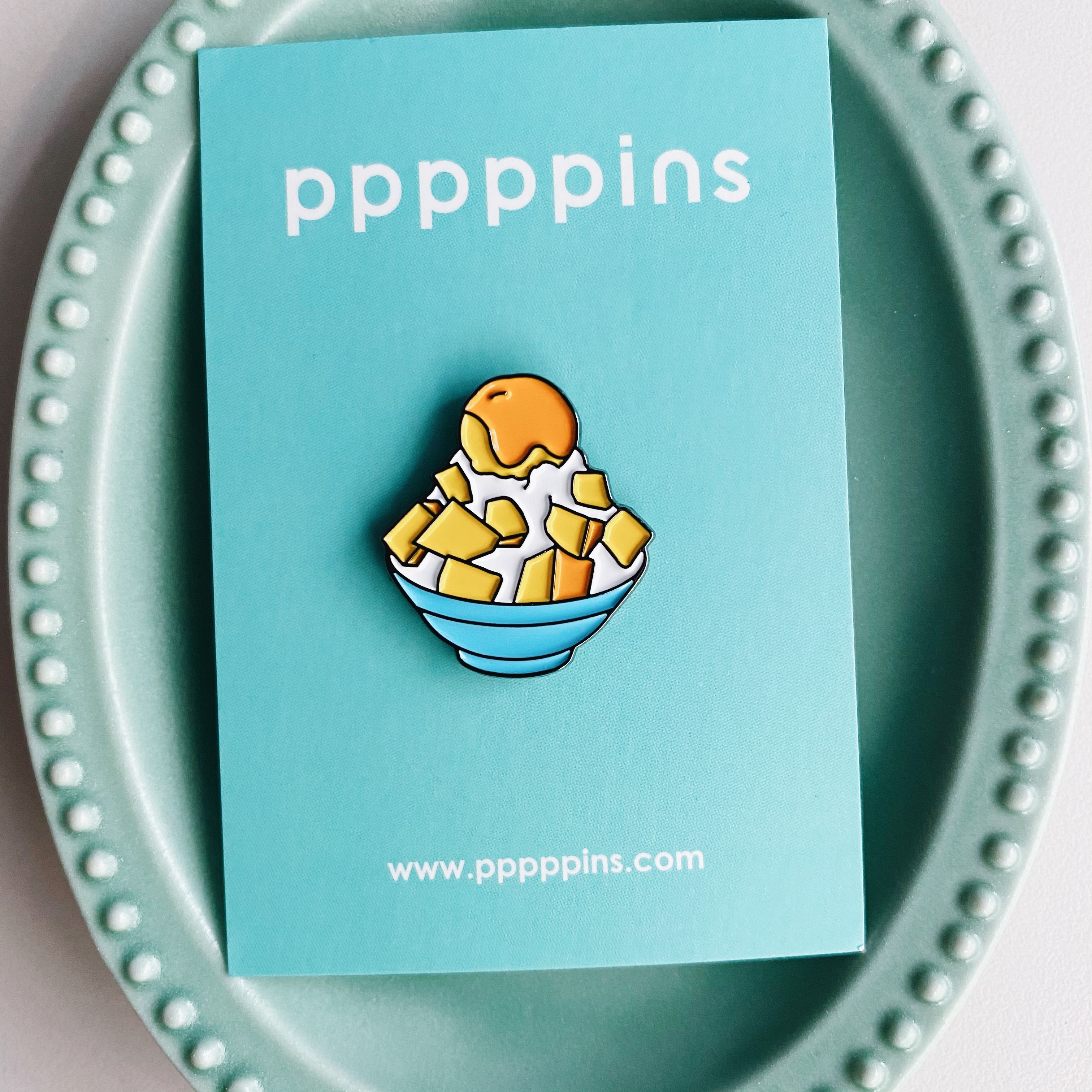 芒果冰 琺瑯別針 胸章｜pppppins