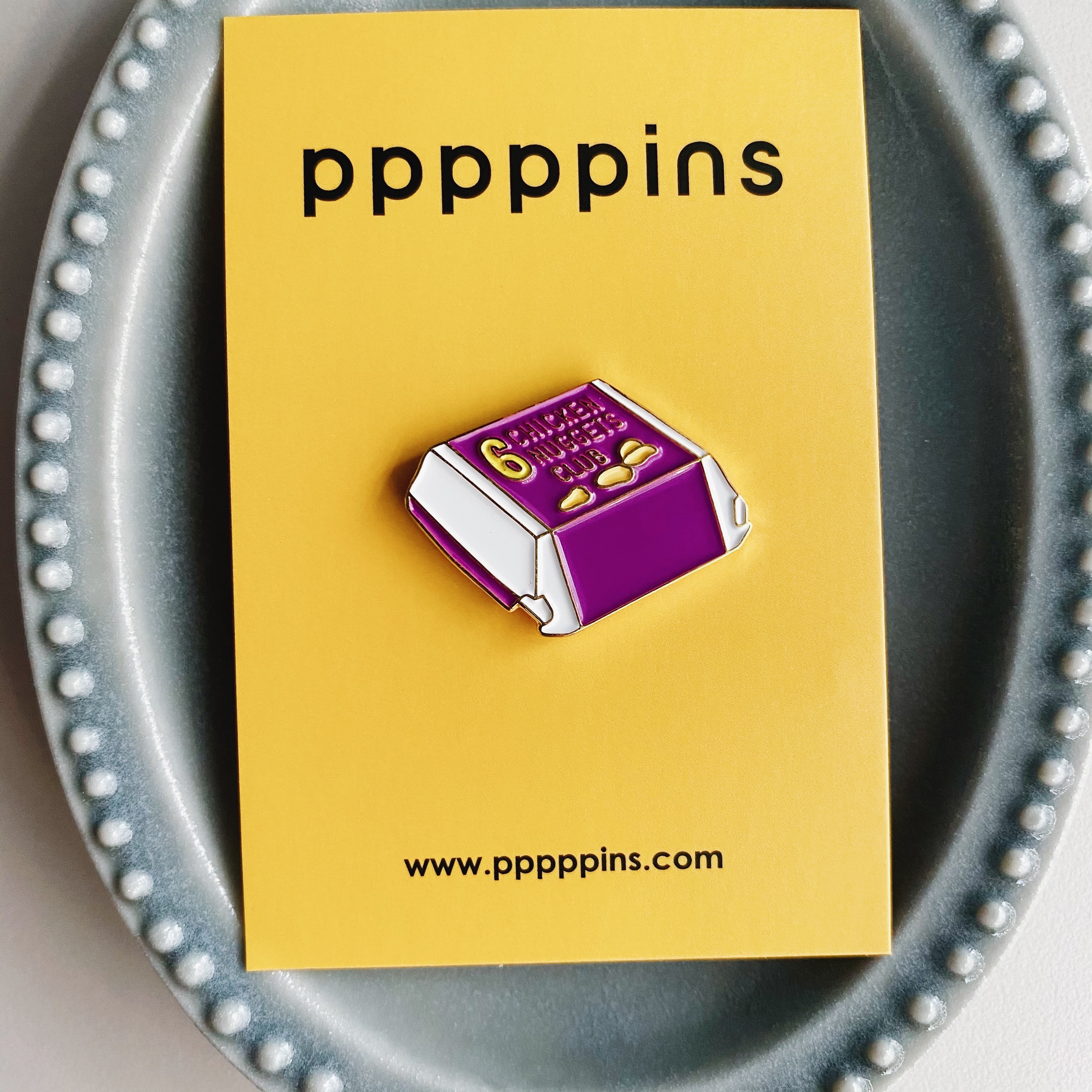 雞塊 琺瑯別針 胸章｜pppppins