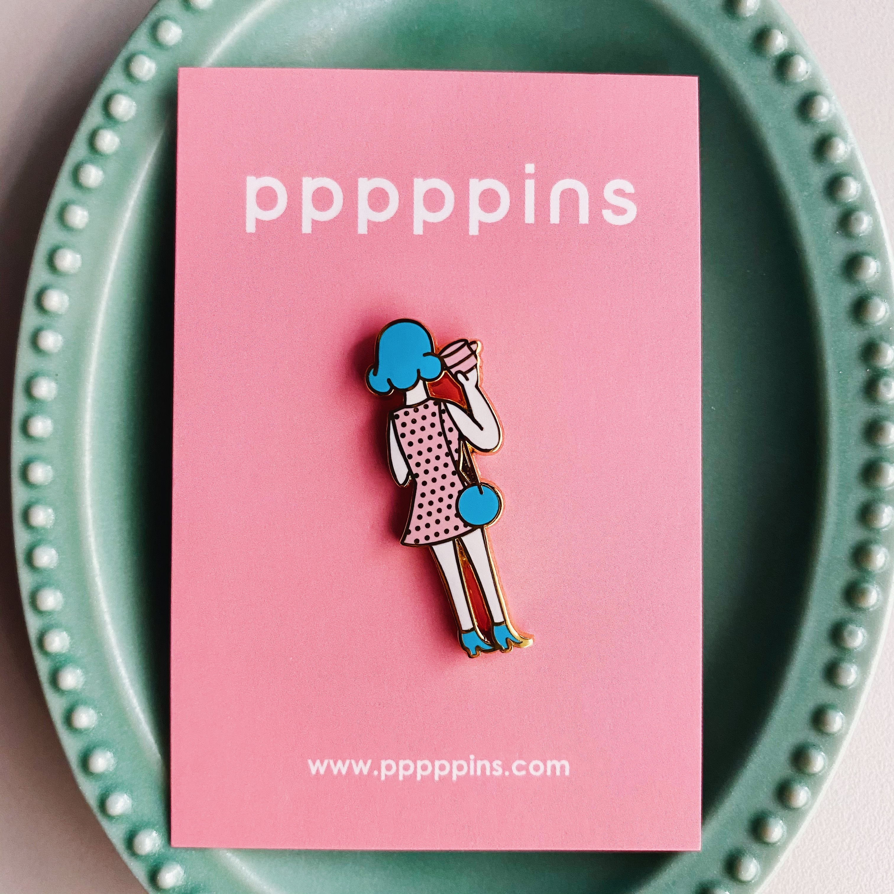 奧莉薇 女孩 琺瑯別針 胸章｜pppppins