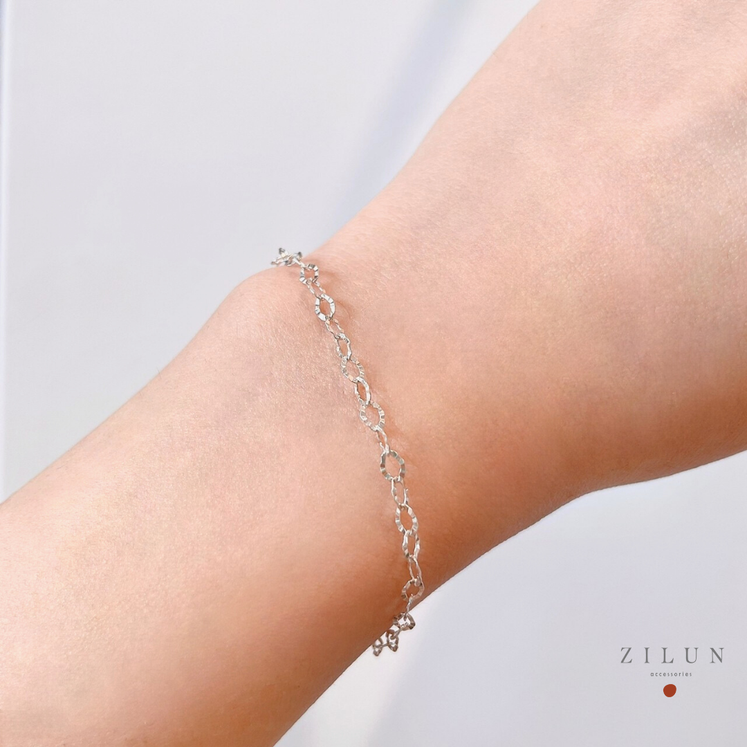 │簡約│高質感 • 壓邊 • 手鍊 • 純銀手鍊 • 925silver