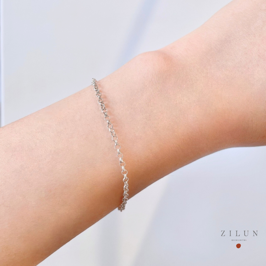 │簡約│高質感 • O圈 • 手鍊 • 純銀手鍊 • 925silver