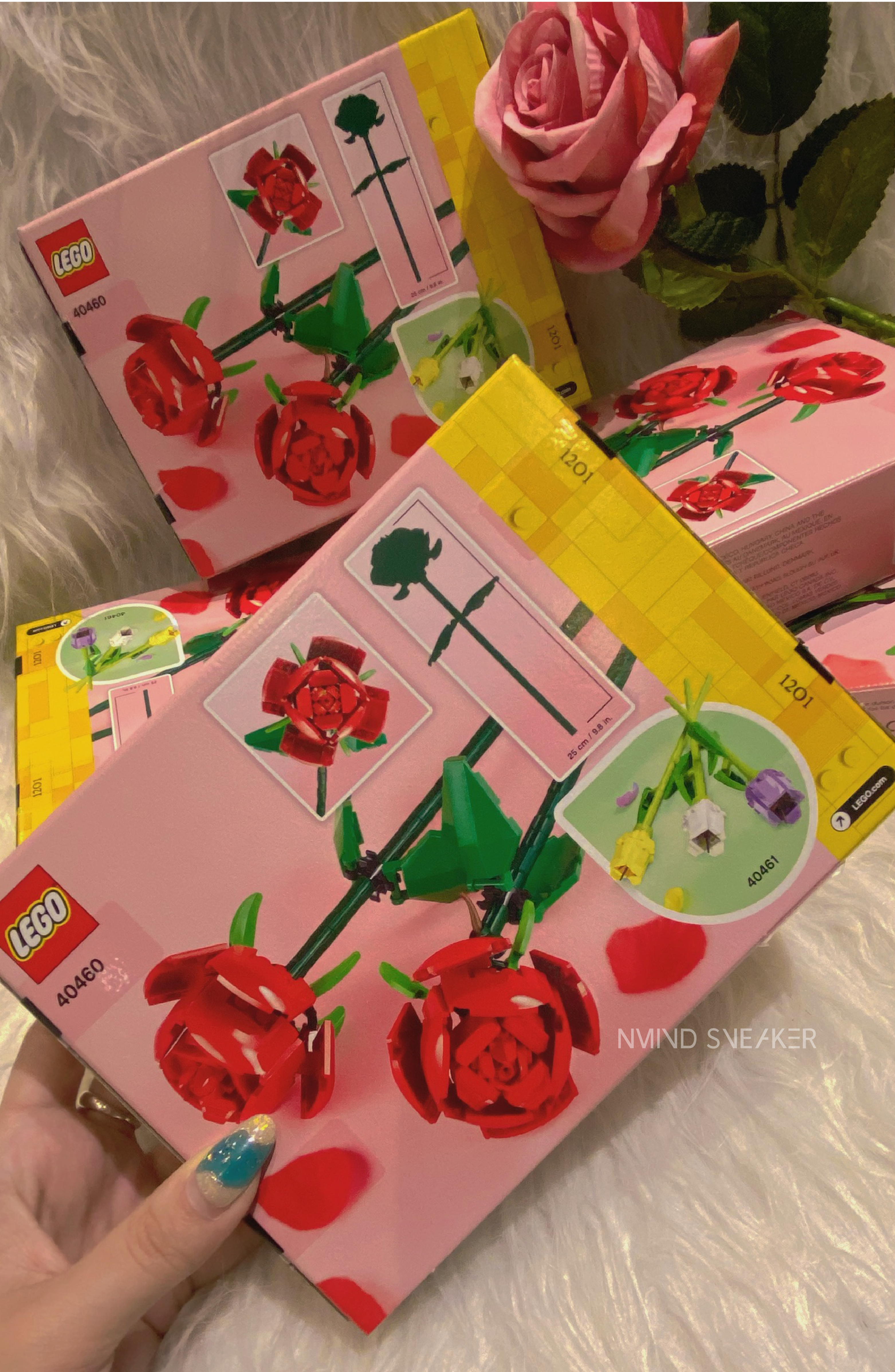 Lego Rose 樂高玫瑰花兩支一組