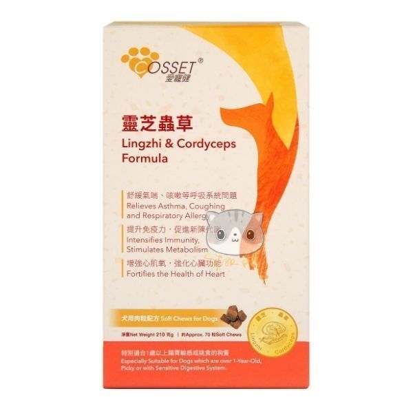 Cosset Lingzhi & Cordyceps Soft Chews for Dogs 70 soft chews