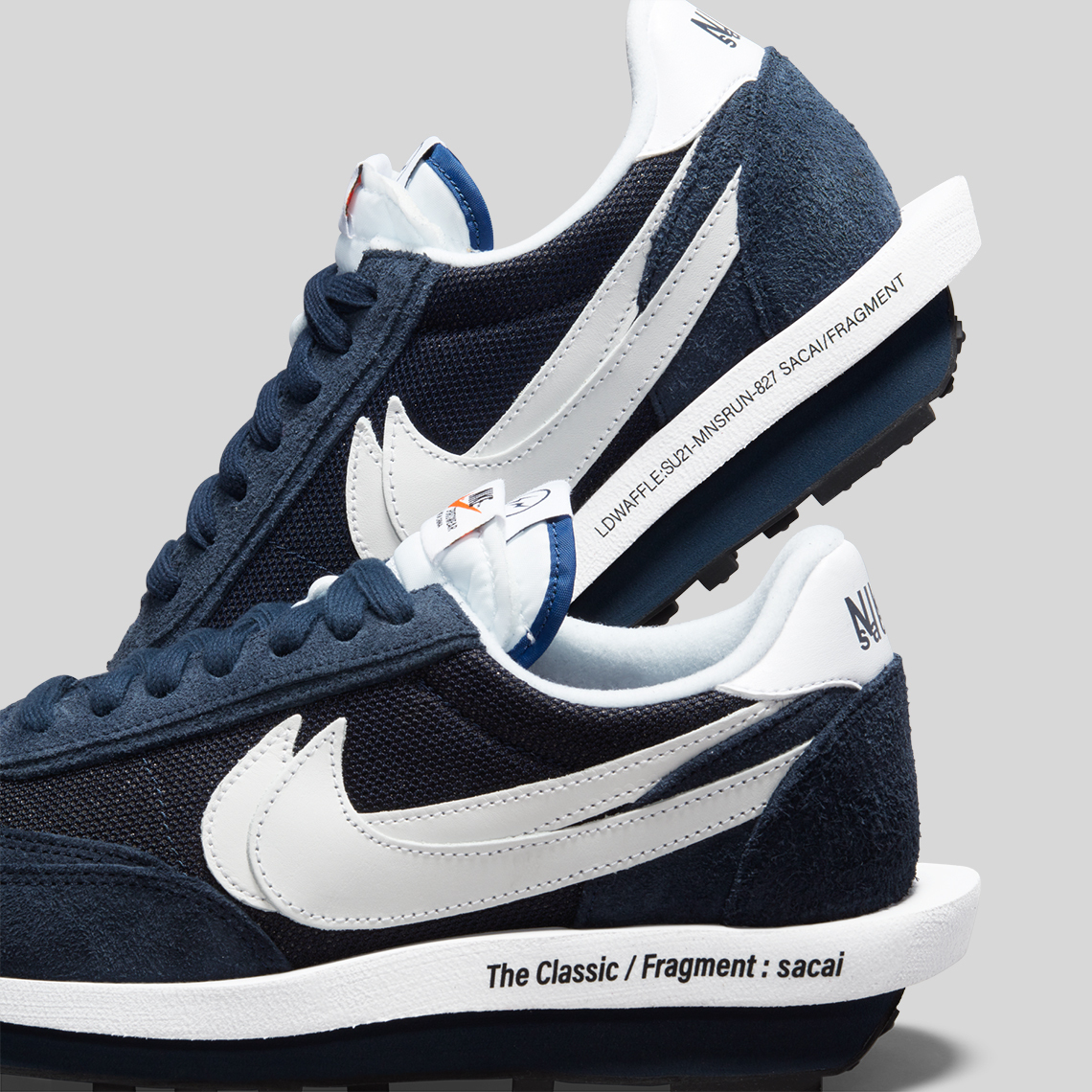 FRAGMENT DESIGN X SACAI X NIKE LDV WAFFLE 海軍藍DH2684-40