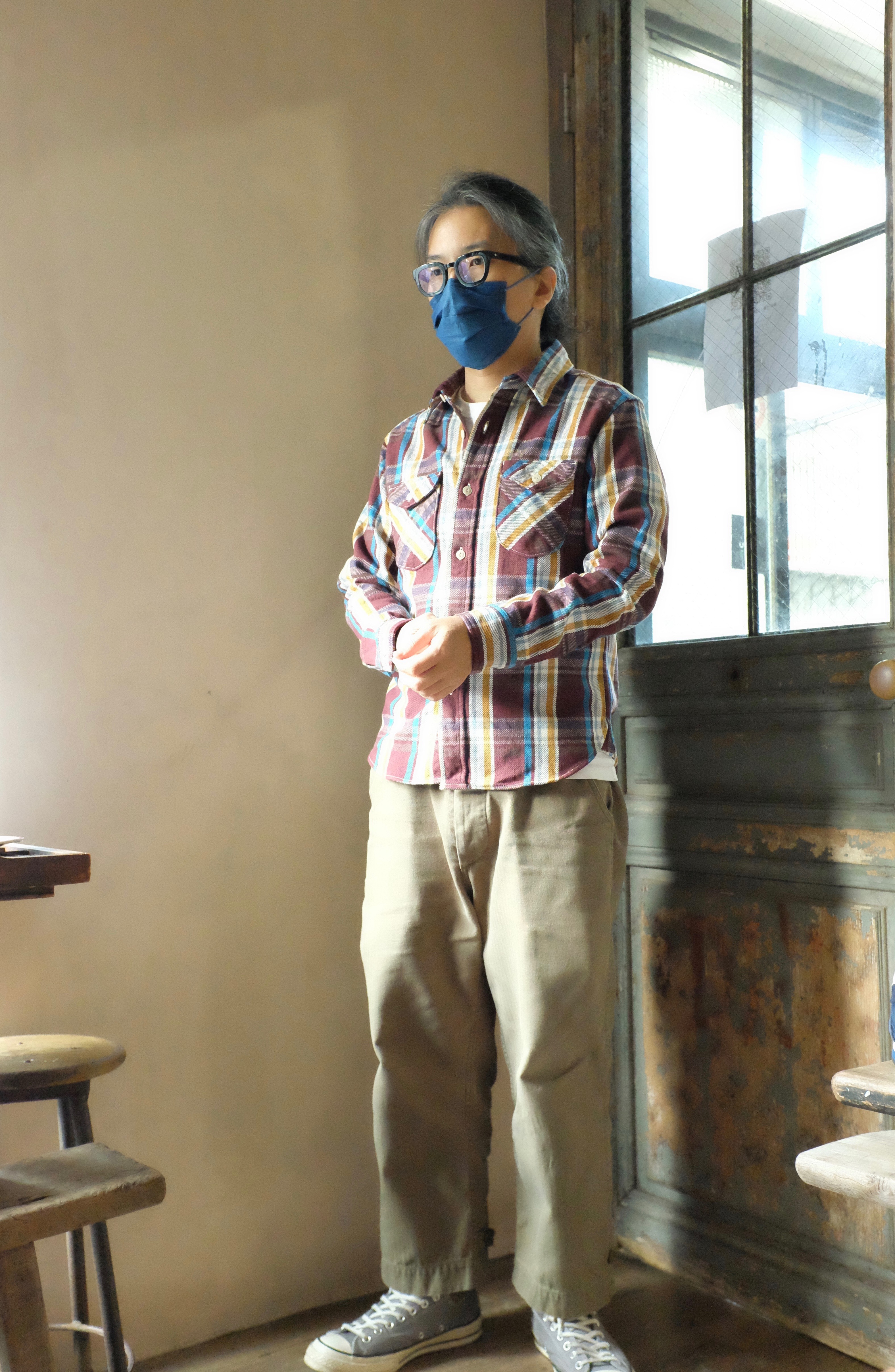 UES 法蘭絨襯衫 WINE