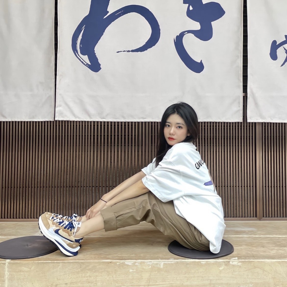 Nike x Sacai VaporWaffle 聯名 麂皮 拼接 解構 奶茶色 DD1875-200