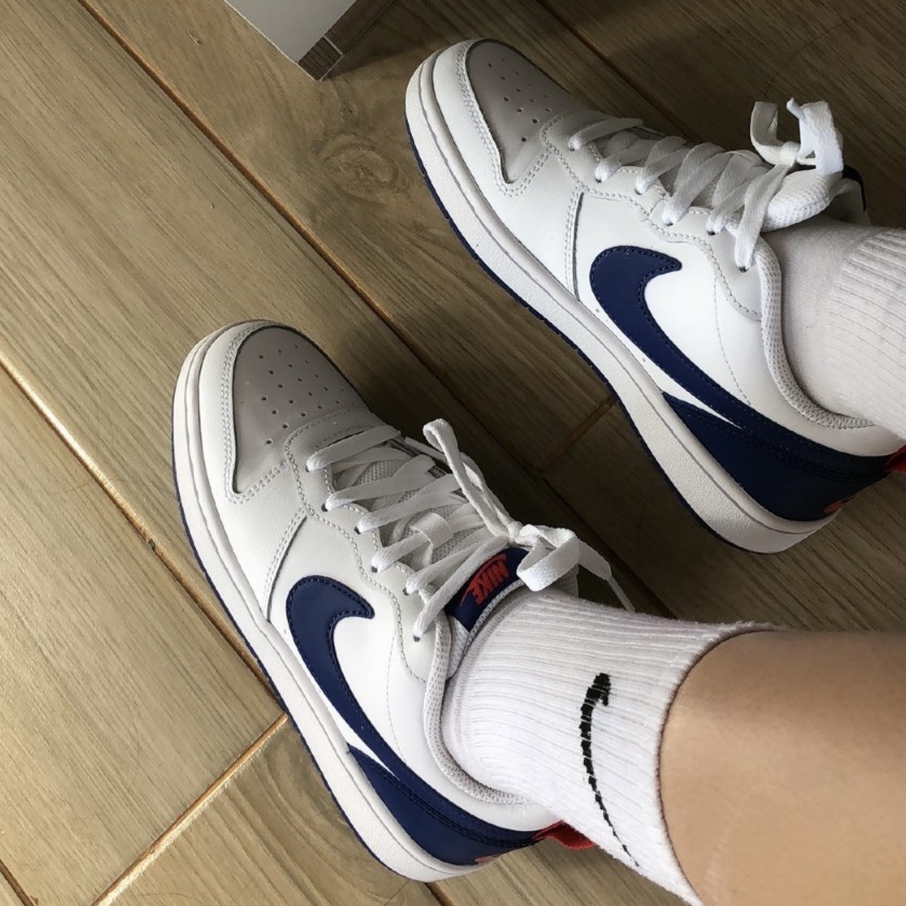 【現貨】Nike Court Borough Low GS 白藍色  BQ5448-113