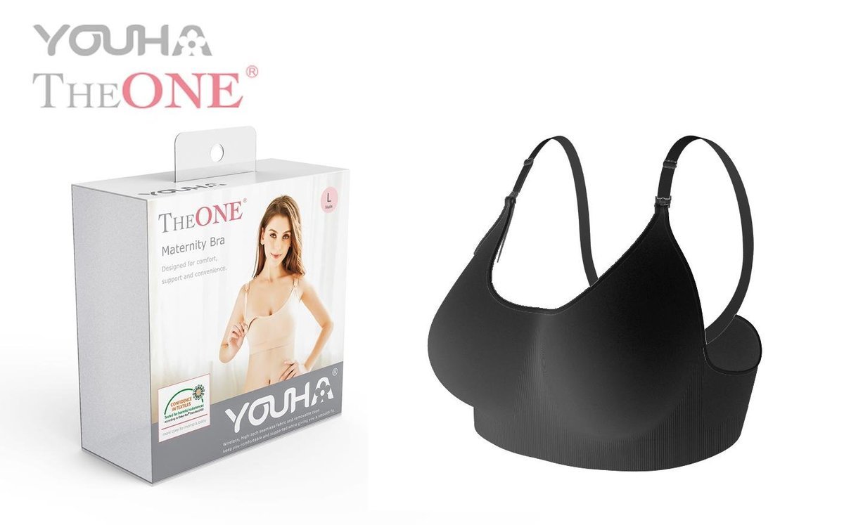 Youha THE ONE 免提泵奶胸圍 Maternity Bra (需搭配 Youha The ONE Cup 使用) 黑色