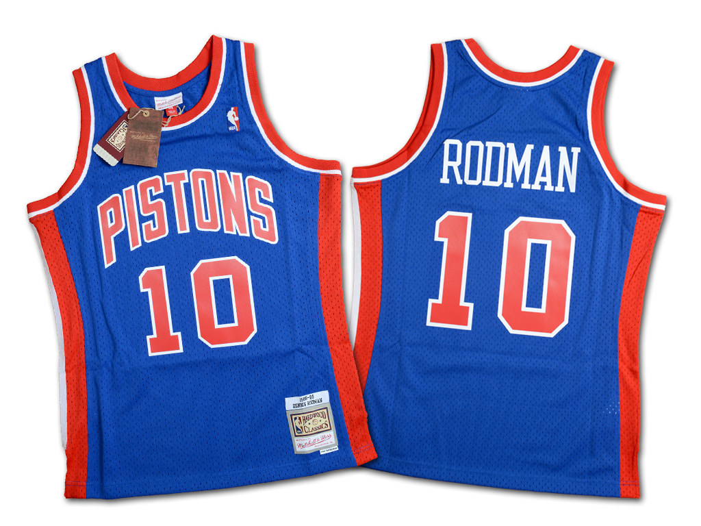 Mitchell & Ness 底特律活塞隊 Dennis Rodman 1988-1989 復刻 Swingman 球衣