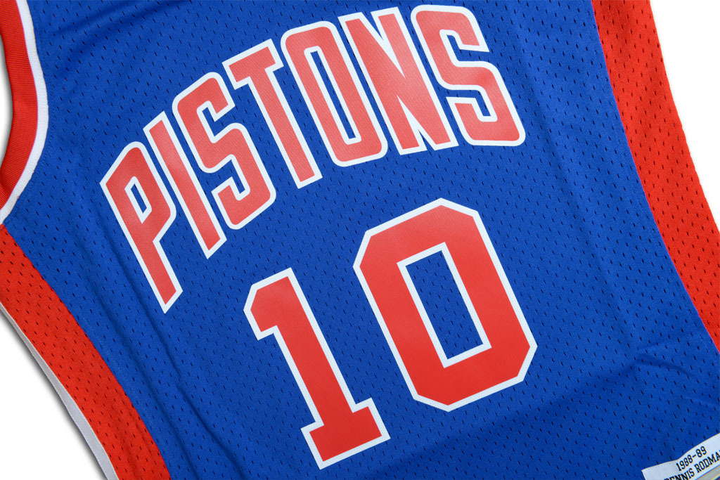 Mitchell & Ness 底特律活塞隊 Dennis Rodman 1988-1989 復刻 Swingman 球衣
