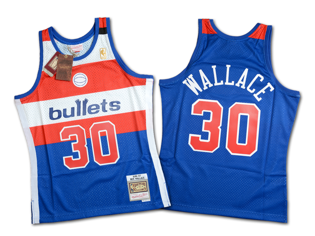 Mitchell & Ness 華盛頓子彈隊 Ben Wallace 1996-1997 復刻 Swingman 球衣