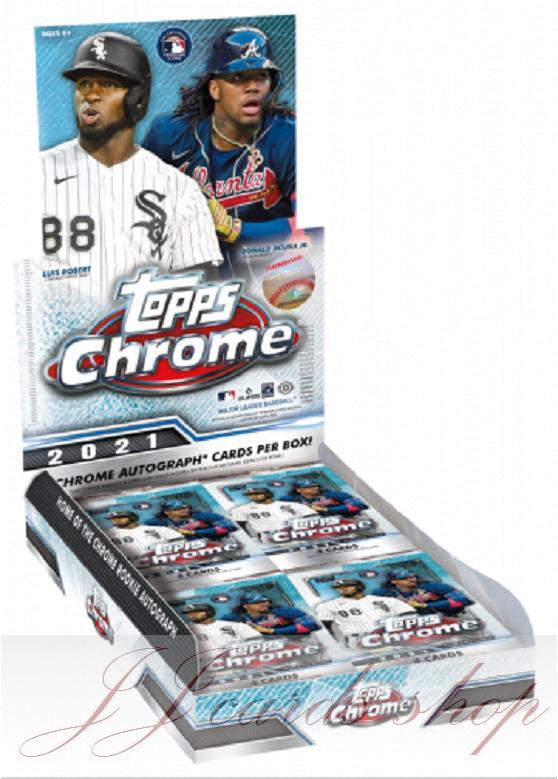 MLB 2021 Topps Chrome HOBBY 鉻系列棒球卡卡盒