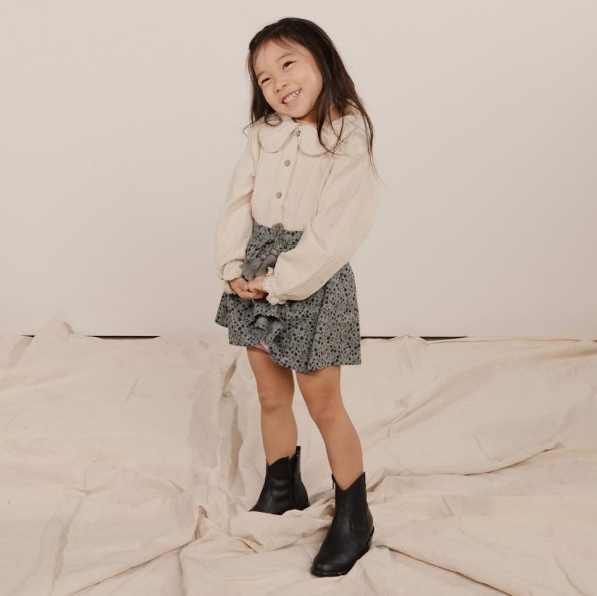 RYLEE AND CRU - Mini Skirt（Indigo Meadow）