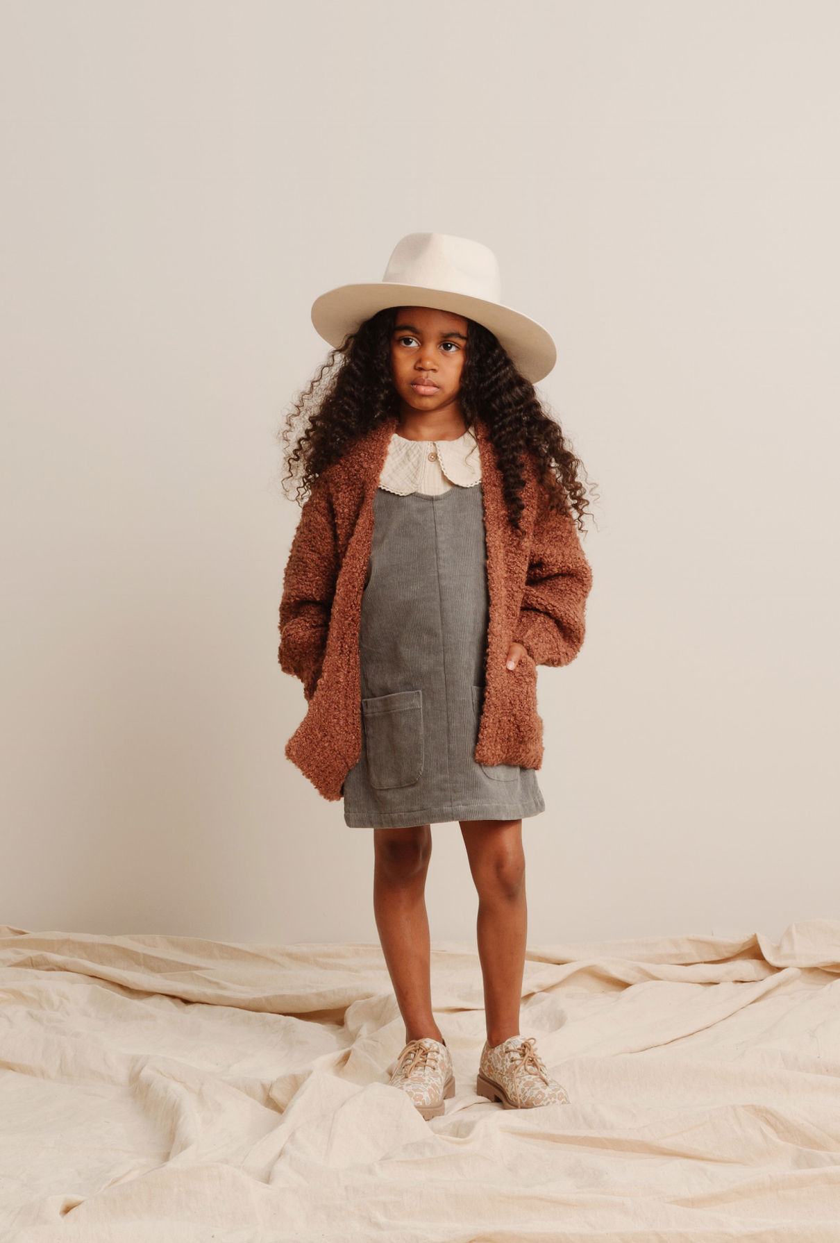 RYLEE AND CRU - Odette Overall Dress（Charcoal）