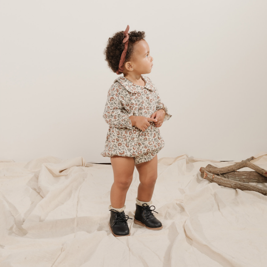 RYLEE AND CRU - Longsleeve Bubble Romper（Bloom）