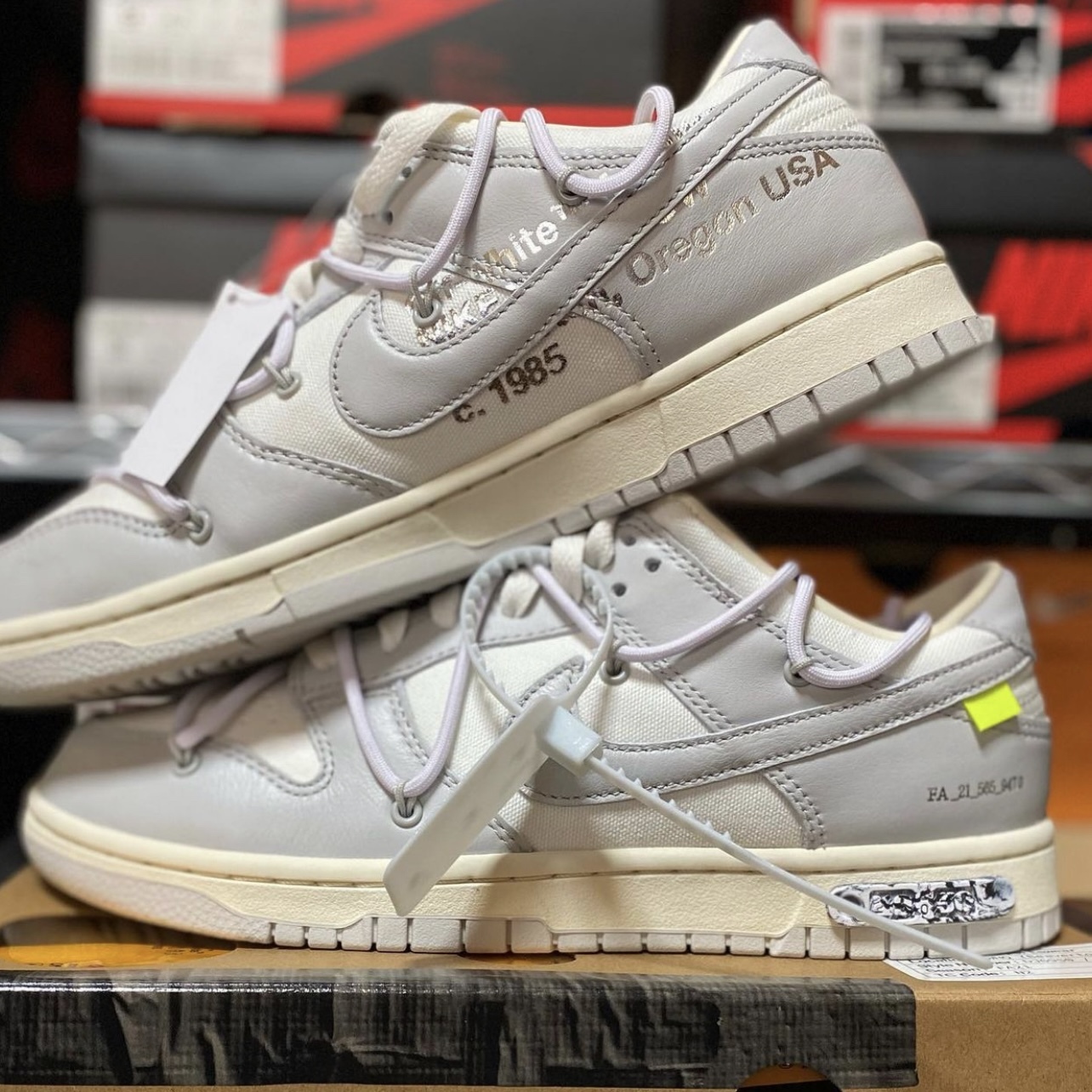 OFF-WHITE × NIKE DUNK LOW 1 OF 50 