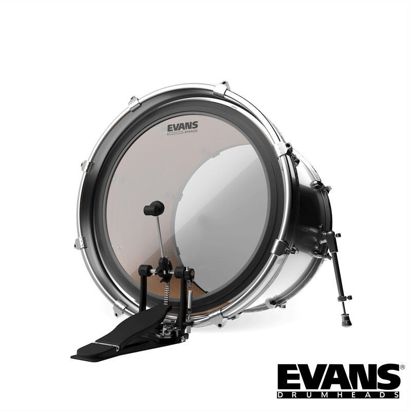 EVANS BD22EMAD2 22吋 單層 大鼓/集音圈 透明鼓皮