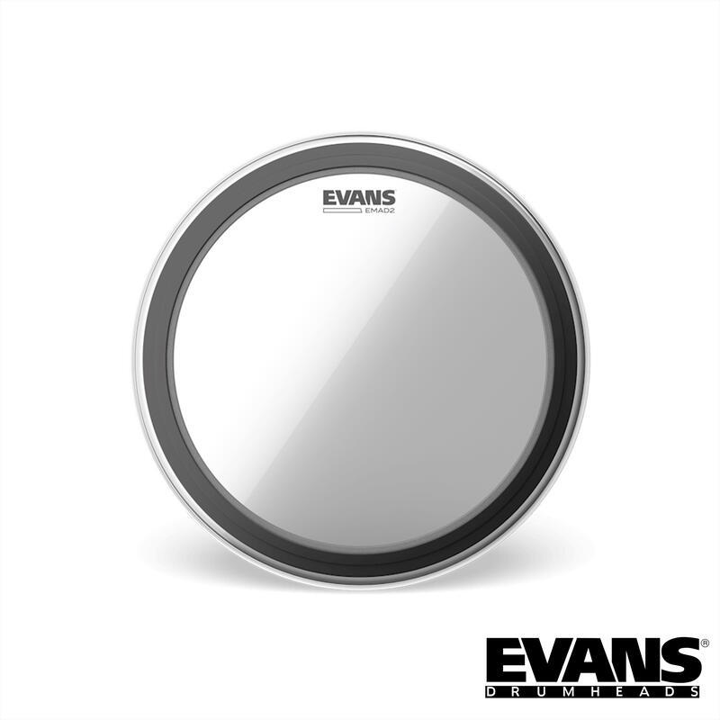 EVANS BD22EMAD2 22吋 單層 大鼓/集音圈 透明鼓皮