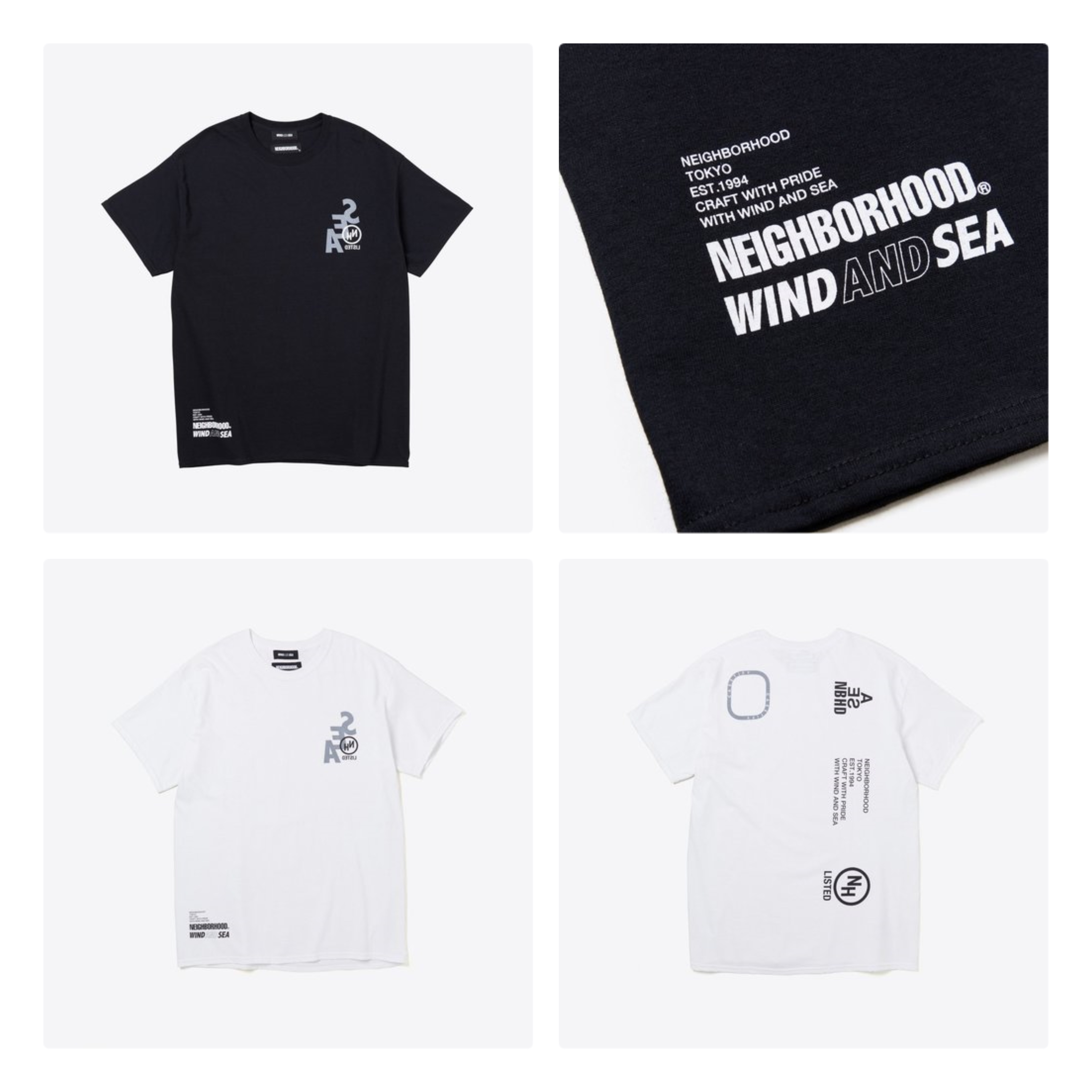 NEIGHBORHOOD CASETIFY WIND AND SEA NHWC TEE 短T 現貨