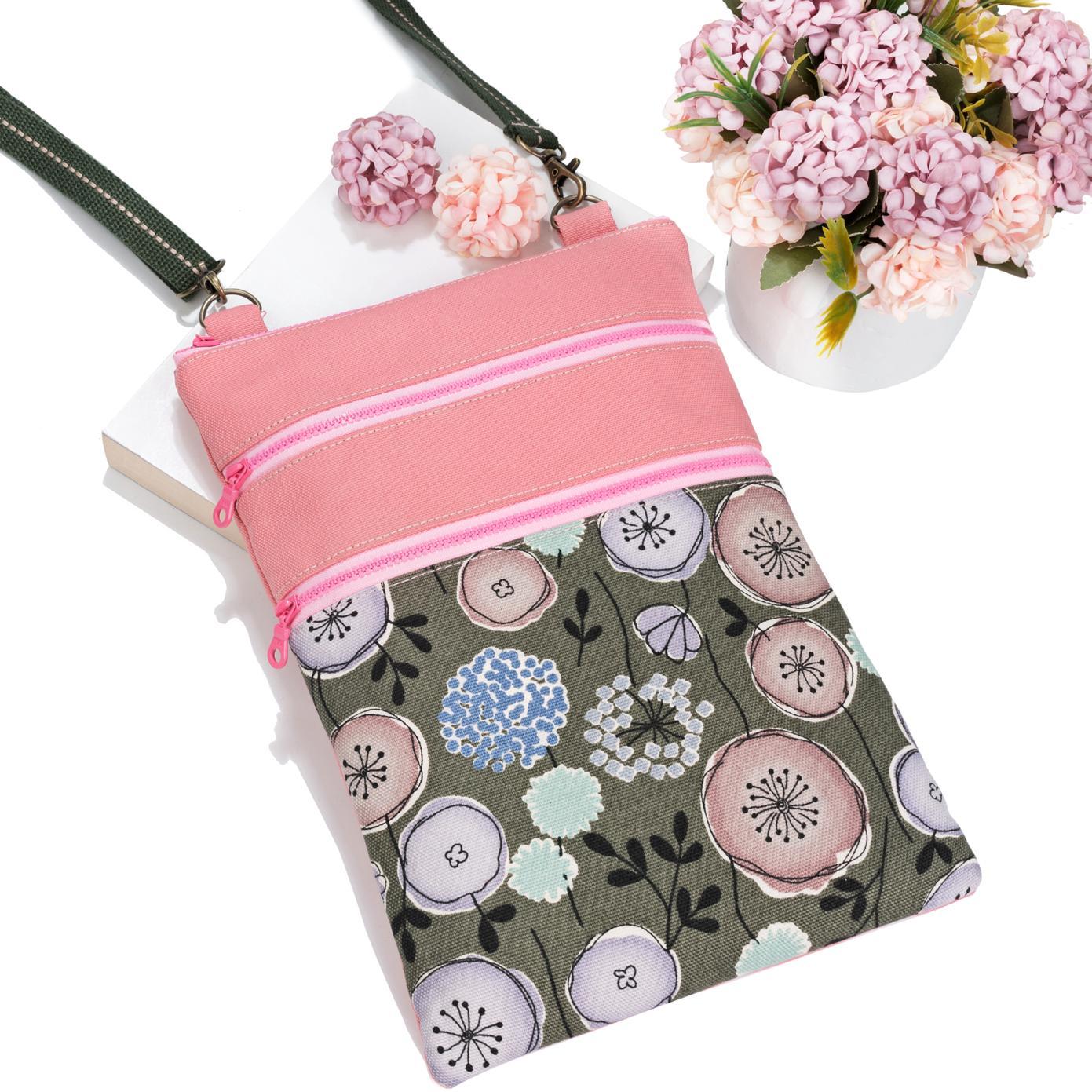 販售原尺寸【紙型】（三拉鍊隨身包)