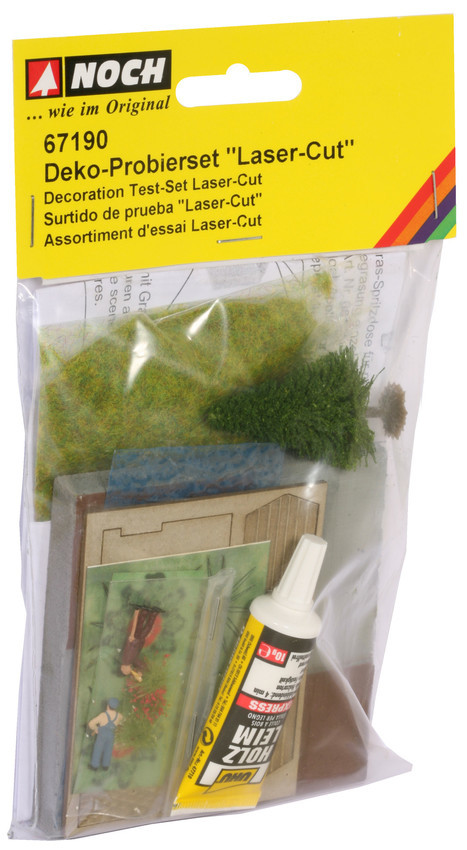 Noch 67190 HO Decoration Test-Set Laser-Cut