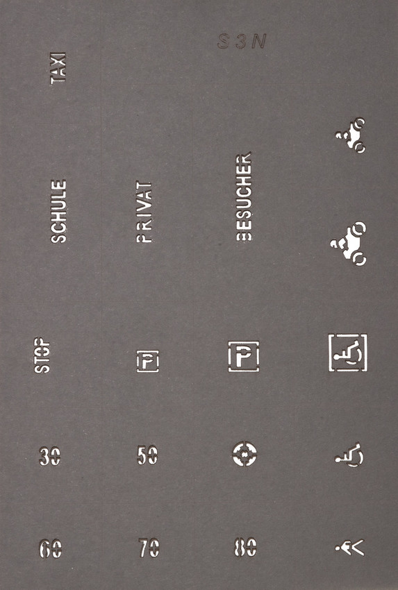 Noch 34240 N scale, Street Marking Templates