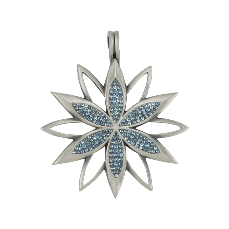 Bico吊墜，女士吊墜 滿天星丁香花；光彩奪目的生活（2080淺藍）